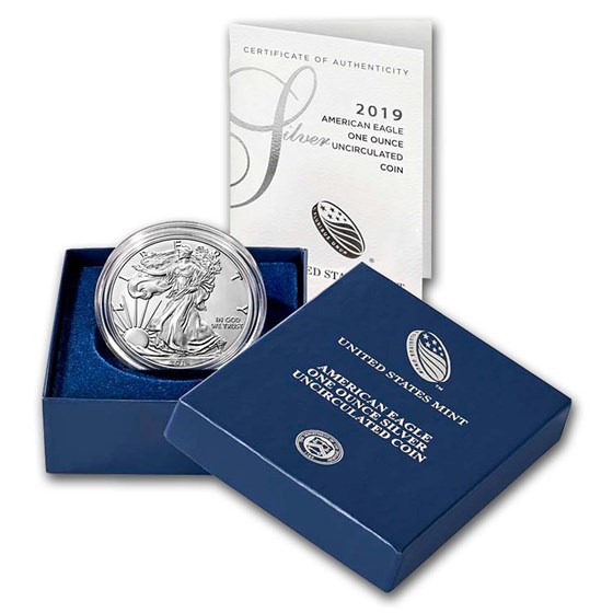 2019-W Burnished Silver American Eagle (w/Box & COA) 2019-W Burnished Silver American Eagle (w/Box & COA)